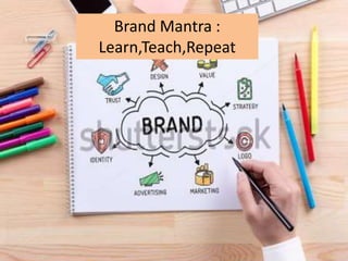Brand Mantra :
Learn,Teach,Repeat
 