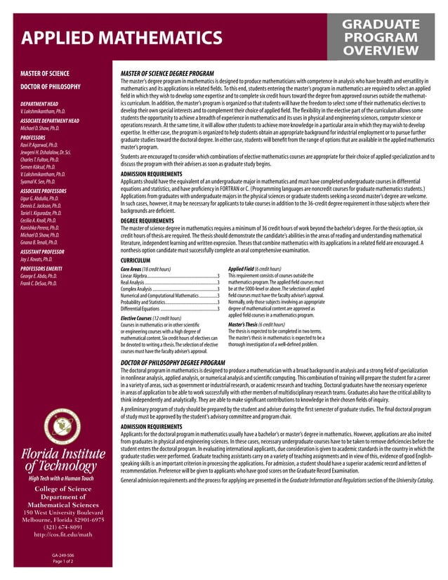 Applied Mathematics | PDF