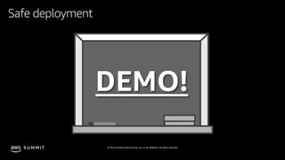 © 2019, Amazon Web Services, Inc. or its affiliates. All rights reserved.S U M M I T
DEMO!
Safe deployment
 