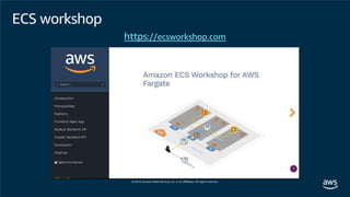 ECS workshop
https://ecsworkshop.com
 