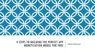 4 STEPS TO BUILDING THE PERFECT APP
MONETIZATION MODEL FOR YOU!
Hashmi Rafsanjani
 