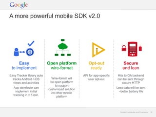 A more powerful mobile SDK v2.0




     Easy                   Open platform             Opt-out                Secure
 t...