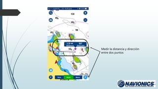 Medir la distancia y dirección
entre dos puntos
 