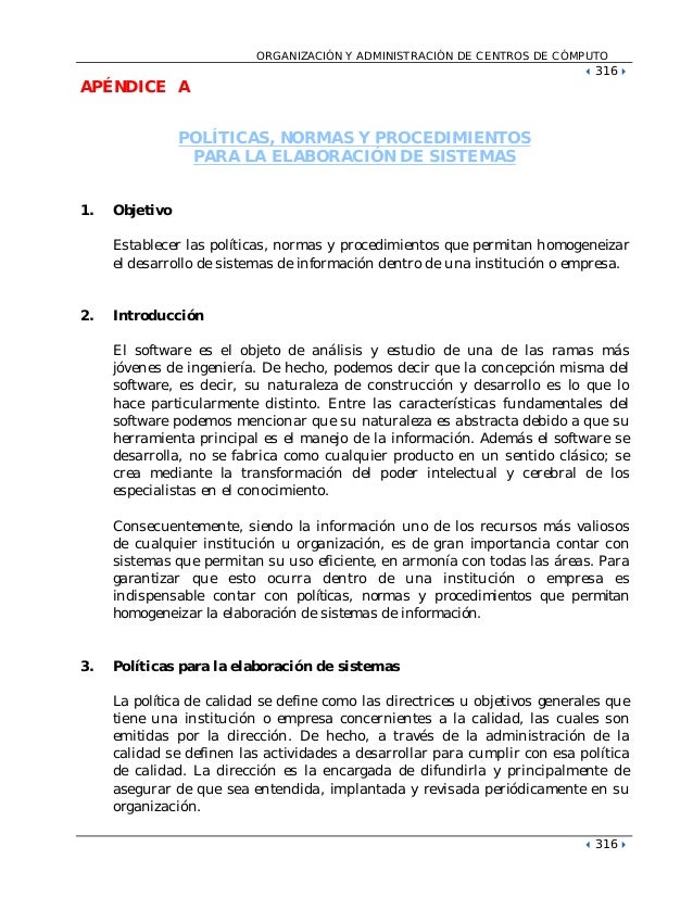 Ejemplo de manual de normas y procedimientos de una empresa