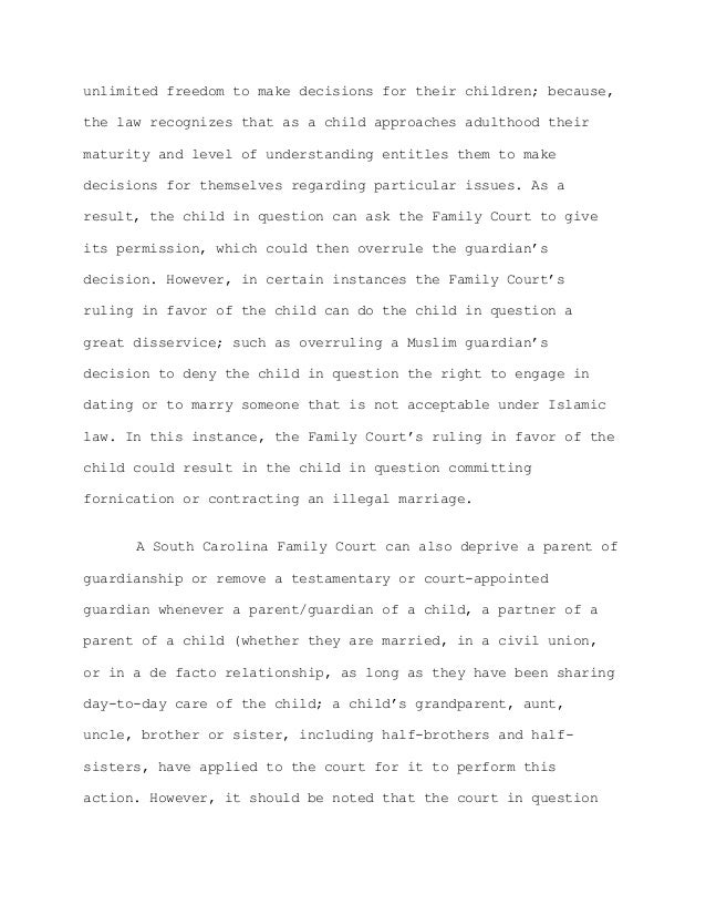 Guardianship Denied For Would Be Groom >> Appointing A Guardian For One S Muslim Children A Guide For South C Guardianship Denied For Would Be Groom >> Appointing A Guardian For One S Muslim Children A Guide For South C