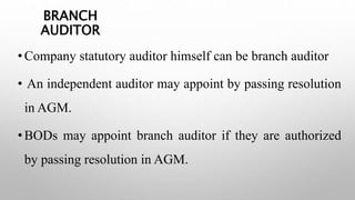 Appointment of auditor | PPTX