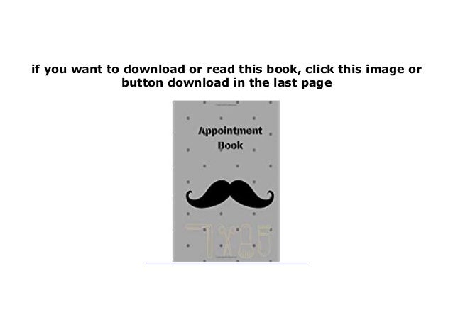 Pdf Free Library Appointment Book Appointment Book For Salons Spa