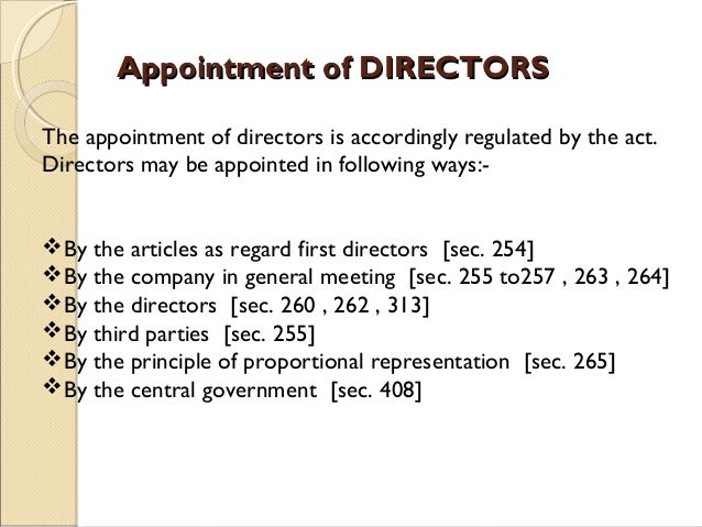 appointment letter of director companies act 2013 appointment of directors appointment letter of director companies act 2013 appointment of directors