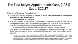 Appointment of Judges.pptxgive me a brief of this attached: | PPTX