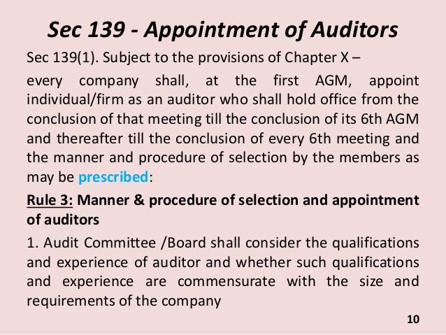 considerations when appointing auditors Meeting report appointment of external auditor: recommendations of the audit committee the committee had previously begun to deal with the consideration of appointment of the external auditor for the auditor-general of south africa (agsa) during its meeting on 19 august 2009. considerations when appointing auditors Meeting report appointment of external auditor: recommendations of the audit committee the committee had previously begun to deal with the consideration of appointment of the external auditor for the auditor-general of south africa (agsa) during its meeting on 19 august 2009.