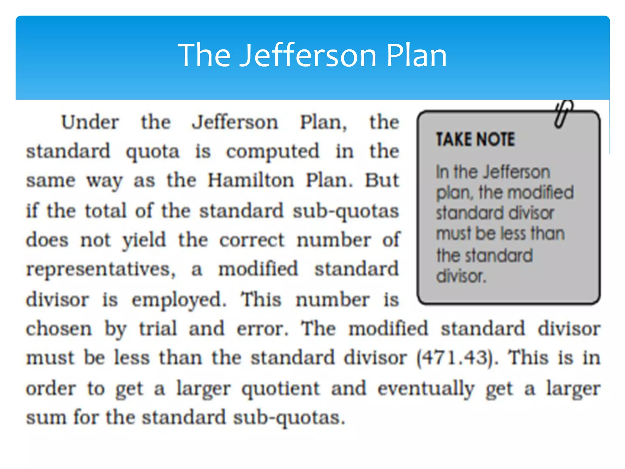 The Jefferson Plan
 