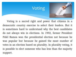 Voting
 