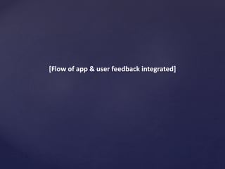 [Flow of app & user feedback integrated]
 