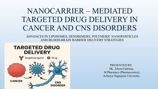 Nanocarrier-Mediated Targeted Drug Delivery in Cancer and CNS Disorders ...