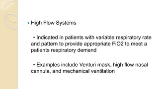 High Flow Control Fio2 Apprachtorespiratorydistress 170217191707994 | PPTX