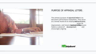 Appraisal Letter Format, Appraisal Meaning | PPTX