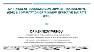 Comprehensive Analysis of Nigeria's Economic Development Tax Incentive ...