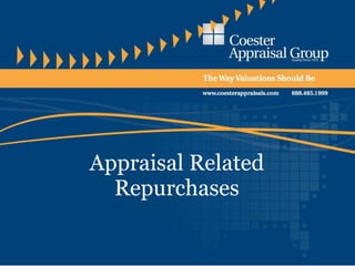 Appraisal Related Repurchases 