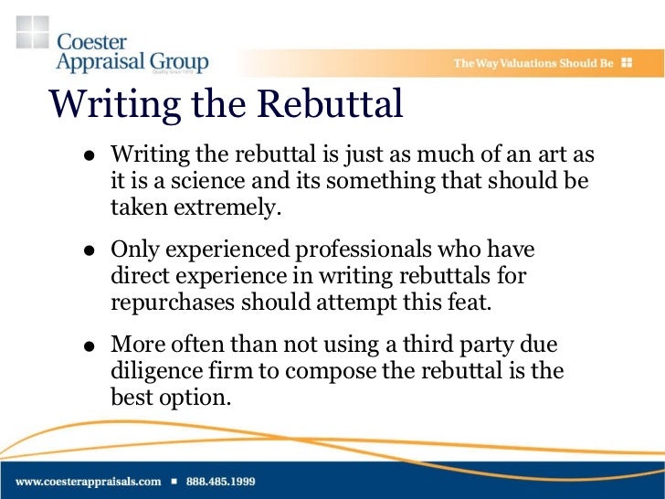 how to write a rebuttal in an essay