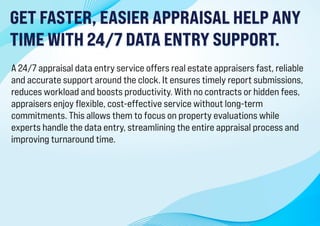 Appraisal Report | Appraisal Data Entry Services | PDF