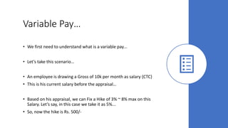 Variable Pay ?? | PPTX