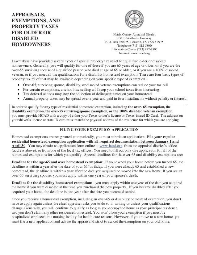 authorization letter harris county appraisals and property taxes for disabled homeowners authorization letter harris county appraisals and property taxes for disabled homeowners