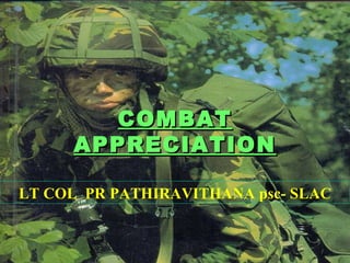 COMBAT APPRECIATION LT COL  PR PATHIRAVITHANA psc- SLAC 