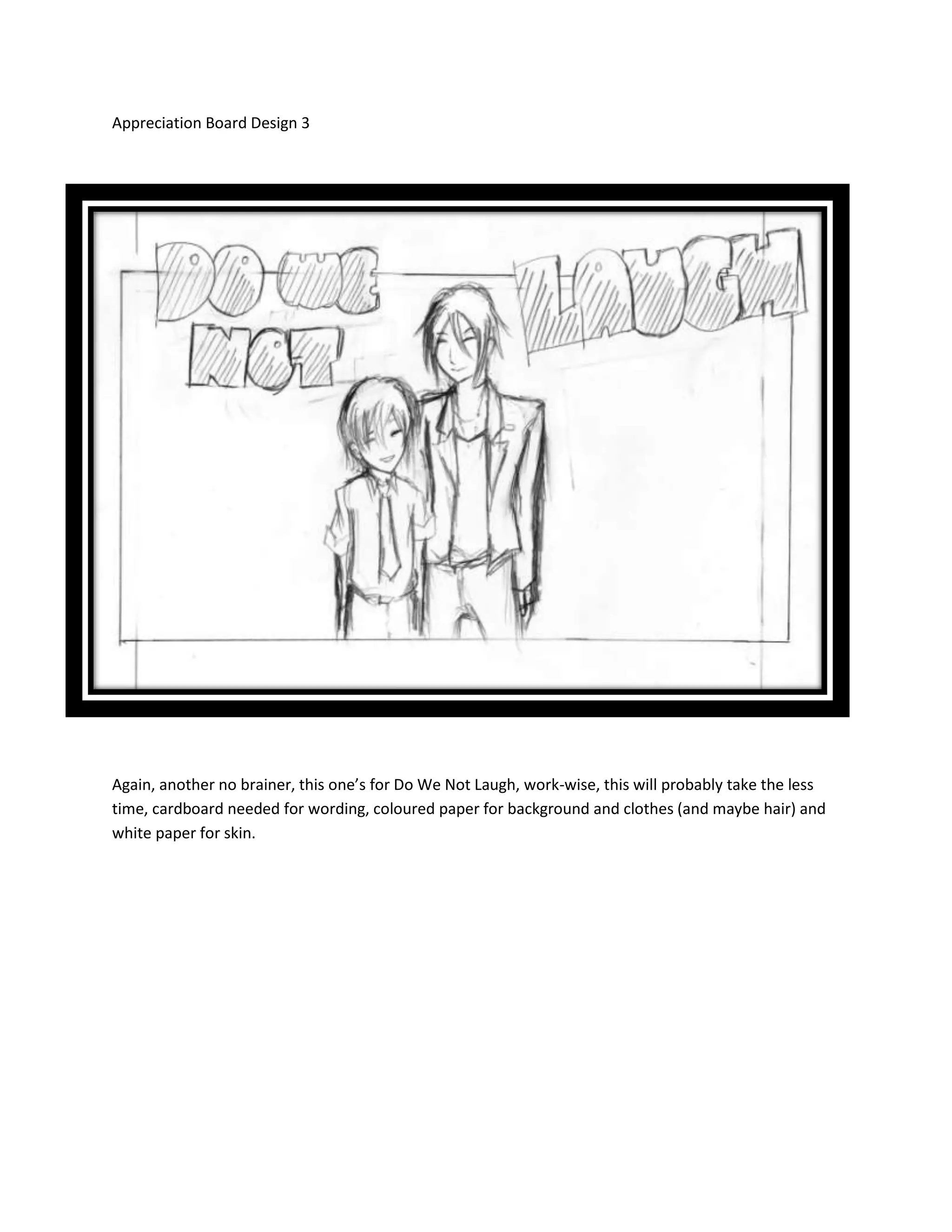 Appreciation board designs