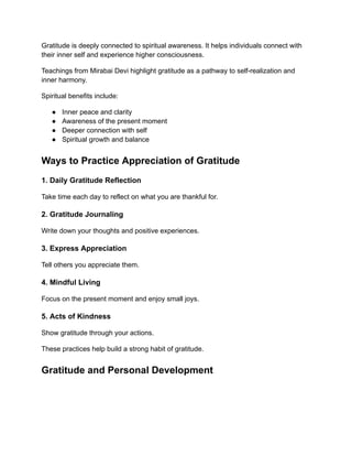 Appreciation of Gratitude_ Unlocking Happiness, Mindfulness, and Inner ...