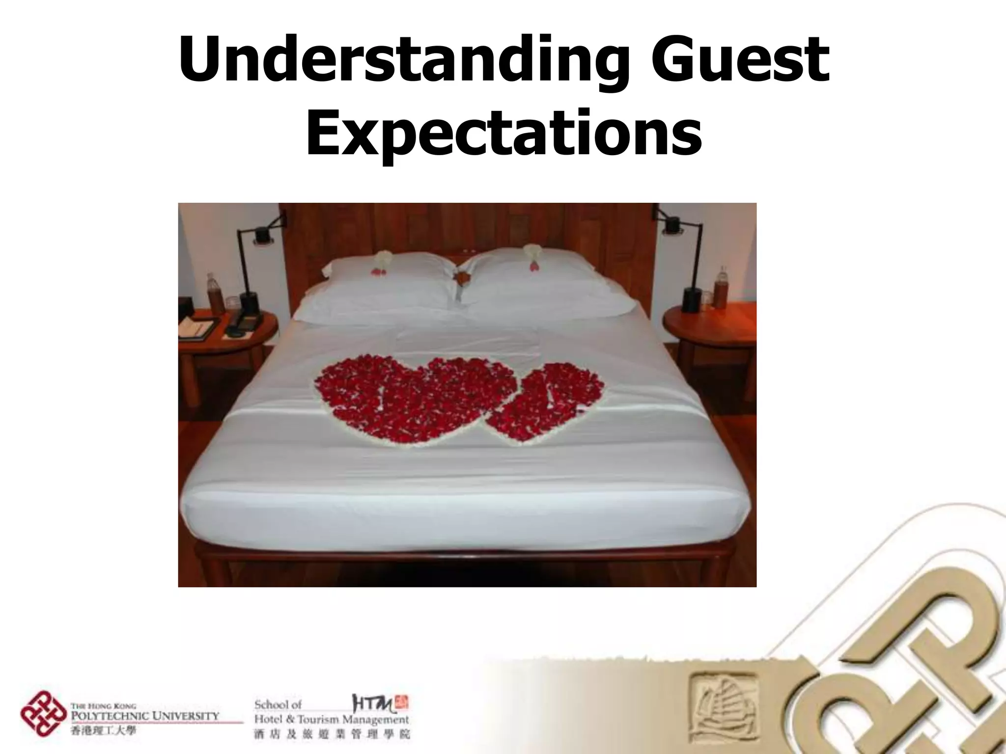 Understanding Guest
   Expectations
 