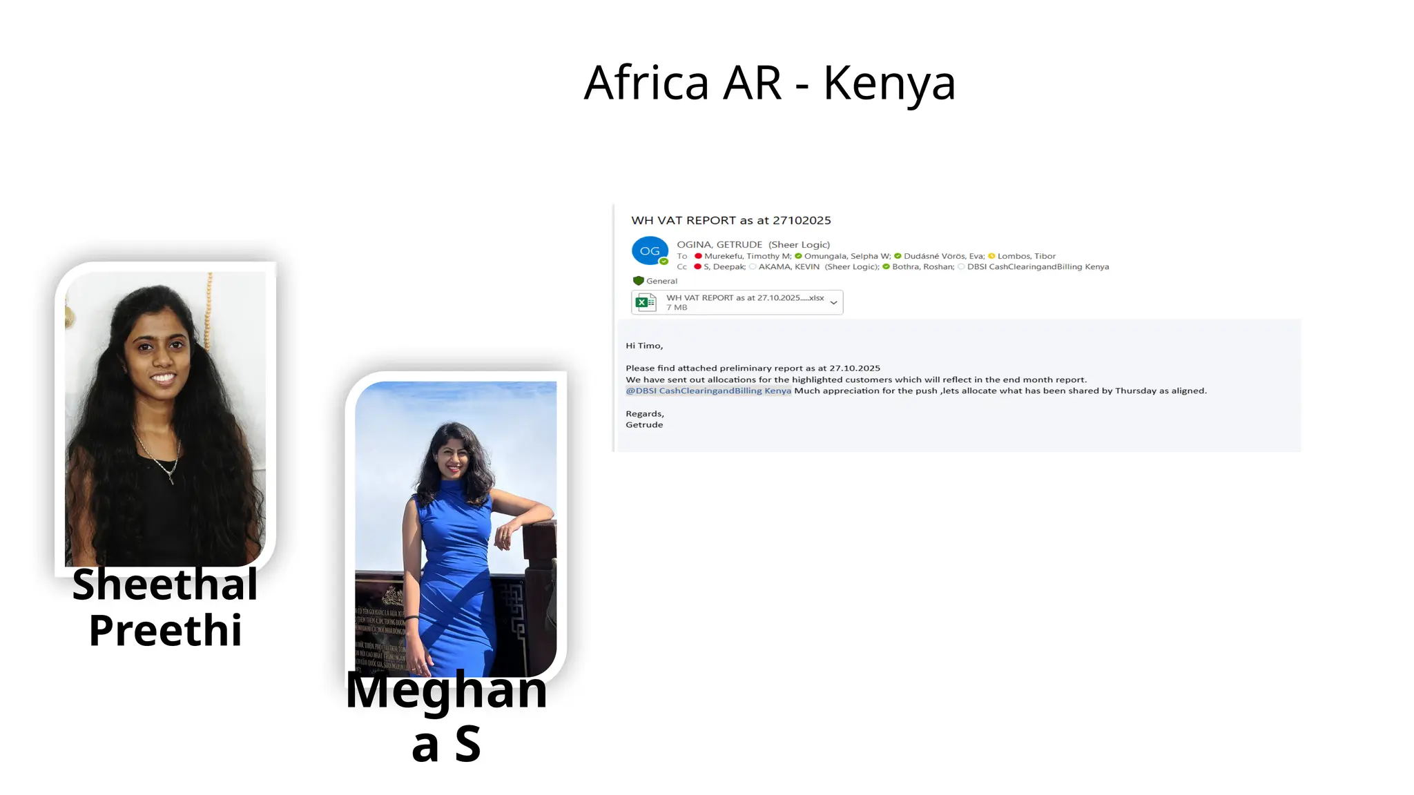Africa AR - Kenya
Sheethal
Preethi
Meghan
a S
 