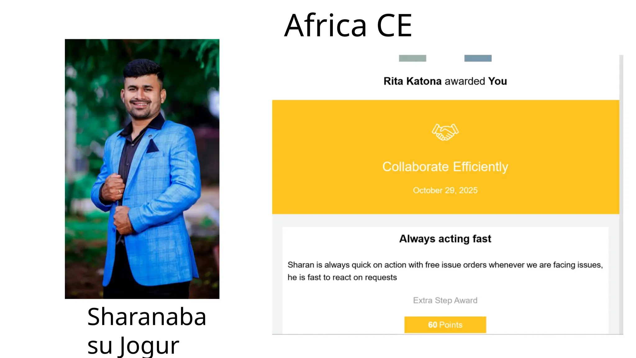 Africa CE
Sharanaba
su Jogur
 