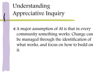 Appreciative inquiry | PPTX
