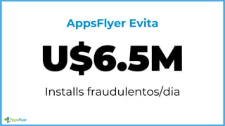 AppsFlyer Evita
U$6.5M
Installs fraudulentos/dia
 