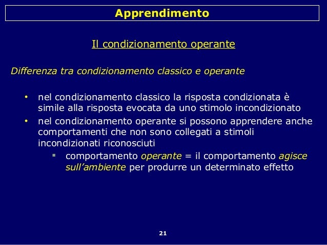 Differenza Tra Condizionamento Classico E Operante Apprendimento2b