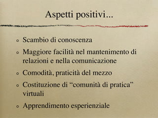 Apprendimento Virtuale e contesti (multi)mediali
