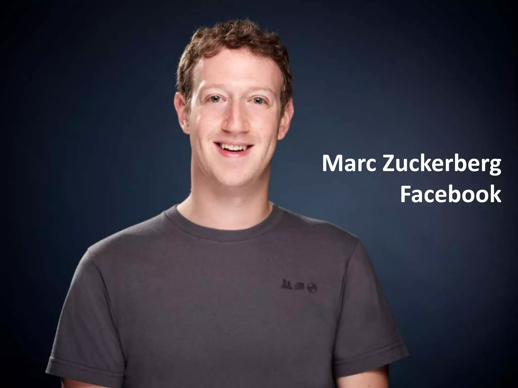 Marc Zuckerberg
Facebook
 
