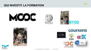 QUI INVESTIT LA FORMATION
03/02/2020APPRENDRE AVEC LE WEB
34
 