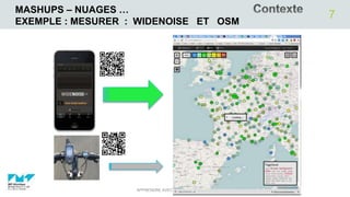 MASHUPS – NUAGES …
EXEMPLE : MESURER : WIDENOISE ET OSM
03/02/2020APPRENDRE AVEC LE WEB
7
 