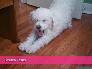 Stretch tasks
https://ﬂic.kr/p/2brfxq
Stretch Tasks
 