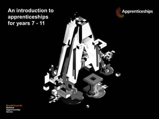 An introduction to
apprenticeships
for years 7 - 11
 