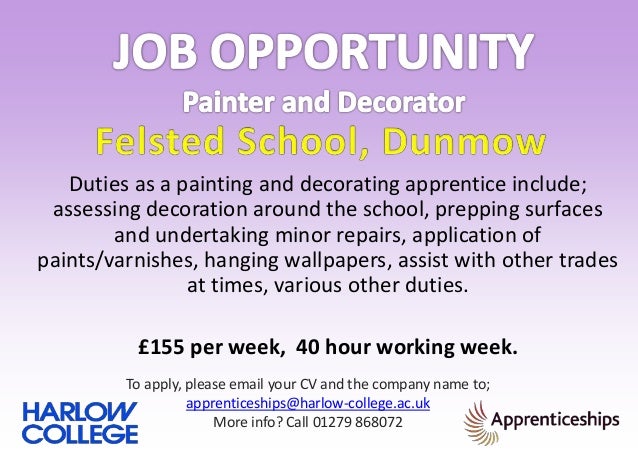 Apprenticeship Vacancies 19 11 15