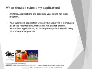 ABC NorCal Apprenticeship Program FAQ | PPTX