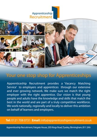 Apprenticeship Recruitment Flyer Front
