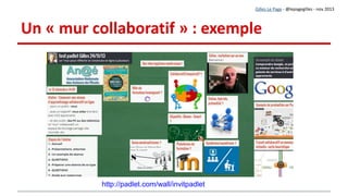 Travail collaboratif, schéma
Gilles Le Page - @lepagegilles - nov 2013
 