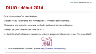 Partie 1 : Un exemple de séance
Thème : “Mieux comprendre Google”
Mode : “hybride” (présence + distance)
Stratégie : apprentissage collaboratif appuyé sur le web2.0
Thème : “Mieux comprendre Google”
Mode : “hybride” (présence + distance)
Stratégie : apprentissage collaboratif appuyé sur le web2.0
Gilles Le Page - @lepagegilles - nov 2013
 