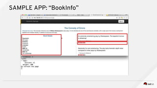 SAMPLE APP: “BookInfo”
 