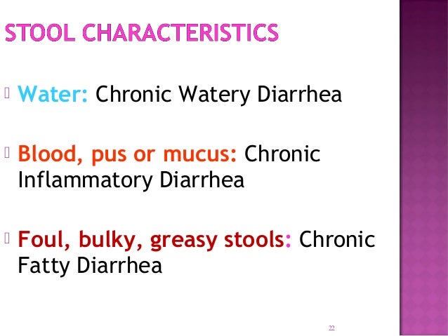 approach to a patient with chronic diarrhoea 7