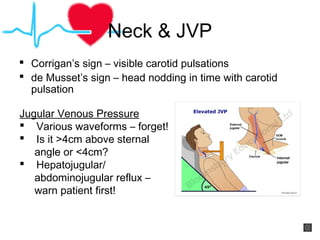 Approach to the cardiovascular examination | PPT