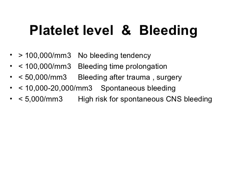 Approach bleeding extern